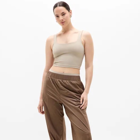 Athleta Transcend Square Neck Crop Bra, Sz M - Picture 1 of 6